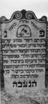 1974-4820 Een grafzerk op de Israëlitische begraafplaats aan het Toepad, rij 10 nummer 13.