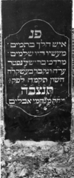 1974-4853 Een grafzerk op de Israëlitische begraafplaats aan het Toepad, rij 11 nummer 13.