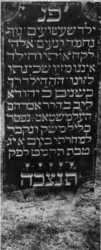 1974-4860 Een grafzerk op de Israëlitische begraafplaats aan het Toepad, rij 11 nummer 20.