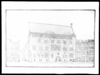 1978-3507 Afbeelding van de ontwerptekening van het toekomstige bankgebouw van R. Mees en Zonen aan het Beursplein.