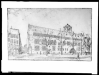 1978-3510 Afbeelding van de ontwerptekening van het toekomstige bankgebouw van R. Mees en Zonen aan het Beursplein. ...