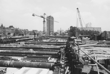 1980-2781-TM-2785 De aanleg van de metrolijn Oost-West bij de Rochussenstraat.Afgebeeld van boven naar beneden:-2781: ...