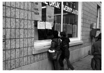 1980-4143 Gaffeldwarsstraat, de drukwinkel aan de Sint-Mariastraat 54. Wijkproject creatie taalgebruik voor de ...