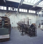 1983-3145 Een twijnmachine van Brandspuitenfabriek 'A. Bikkers & zoon' aan de Nijverheidstraat.