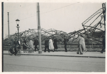 1984-1452 Restanten van het Maasstation aan de Oosterkade, na het Duitse bombardement van 14 mei 1940.