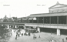 1987-114,-115 Station Beurs aan het Beursplein.Van boven naar beneden afgebeeld:- 114- 115