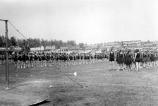 1987-1980 Gymnastiekdemonstratie op het Spartaterrein.