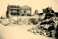 1987-892 Ruïnes na het bombardement van 14 mei 1940. De Baan en omgeving.
