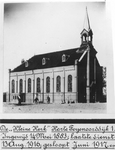 1989-2196 Op de Korte Feijenoorddijk nr. 1 De Nederlandsch Hervormde Kleine Kerk. Ingewijd 14 mei 1883, laatste dienst ...