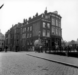 1998-1118 Het Stokvisverlaat met de achterkant van de huizen aan de Galerij met rechts het Oppertbruggetje.