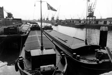2005-8109 De Binnenhaven uit noordwestelijke richting gezien. Vanaf de Binnenhavenbrug nabij het poortgebouw.