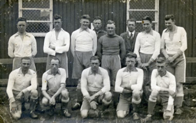 CAPHV-1336 Kampioenselftal in de Goudse voetbalbond van voetbalvereniging Zwervers . In juli 1930 besloot Zwervers zich ...