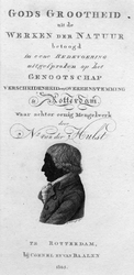 M-1265 Silhouet van dr.Nicolaas van der Hulst, geneesheer en letterkundige te Rotterdam.