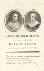 M-910 Borstbeelden van mr. Hugo de Groot, staatsman en rechtsgeleerde. Pensionaris van 1613 tot 1618 van Rotterdam. En ...