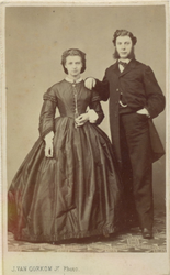 P-004062 Foto van Herman Rudolph Croockewit, makelaar in suiker en zijn vrouw Theodora - Dora - Emmerentia van Dam.