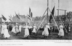 XXXIII-225-6 Gezicht op het schuttersveld Crooswijk, tijdens de 18e uitvoering van het Nederlandsch Gymnastiek Verbond ...