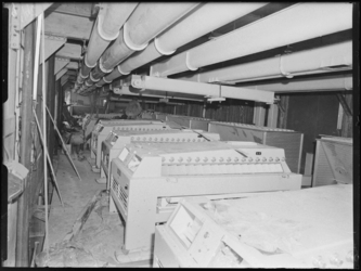 1976-7431 Interieur van het bedrijfsgebouw Meneba, N.V. Meelfabrieken der Nederlandsche Bakkerij aan de Brielselaan op ...