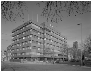 12659 Hoofdkantoor OGEM, hoek Heemraadssingel en Mathenesserlaan; rechts gebouw Gemeentearchief van Rotterdam en ...