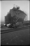 20033-86-15 Herstel zwaar beschadigde tanker Rona Star (na ontploffing bij Verolme Rozenburg) op scheepswerf ...