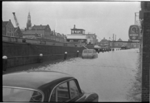 21255-5-38 Wateroverlast tijdens storm op de Havenkade en Stadhuiskade in Maassluis.