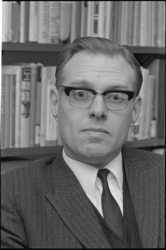 305466-31 Drs. Jan Reehorst na zijn benoeming op 09-02-1967 als wethouder van Financiën en Kunstzaken.