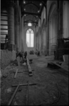 305901-40 Doorkijkje tijdens de restauratie van de Grote of Sint-Laurenskerk.