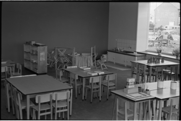 5510-1 Interieur klaslokaal in Nieuw -Helvoet.