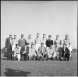 625-1 Het voetbalteam van Rotterdamse oud-internationals speelt tegen Amsterdamse oud-internationals een ...