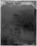 8428 Mist, gefotografeerd vanaf de Euromast over het Park richting Westzeedijk. Links het Heerenhuis, het Koetshuis, ...