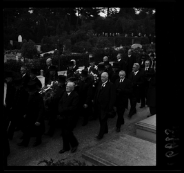 6613 Begrafenis van voormalig burgemeester P. Droogleever-Fortuyn op de Algemene Begraafplaats in Den Haag.