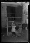 THO-107 Kinderen staan bij een vrachtwagen met beren in een woonwagenkamp aan de Oude Kleiweg.