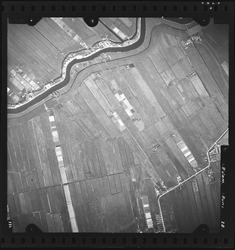 FD-4299-28 Verticale luchtfoto van de Prins Alexanderpolder met de Rotte en de Ommoordscheweg. Oriëntatie: noorden boven.