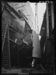 RDM-25295 In Dok 10 van de Rotterdamsche Droogdok Maatschappij, RDM, worden de rompstukken van de SS Ore-Titan gemonteerd.