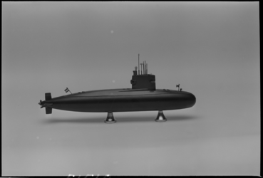 RDM-51510 Schaalmodel van een onderzeeboot van de 'Zwaardvis' klasse. De Rotterdamse Droogdok Maatschappij, bouwde ...