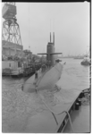 RDM-51787 De Hr. Ms. Zeeleeuw, een onderzeeboot uit de Walrus klasse, bij de proefvaart. De Hr. Ms. Zeeleeuw was de ...