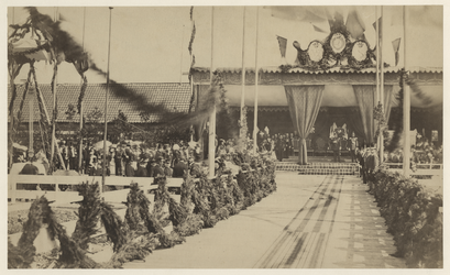 1967-531 Bezoek van Koning Willem III in het kader van zijn 25-jarige regeringsjubileum en de eerste steenlegging voor ...