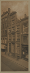 XXV-380-A Huis van Aert van Nes (1626-1693) aan de Korte Hoogstraat 16. In de ramen van het huis hangen ...