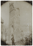 XXXI-457 Ruïne van de Nederlands Hervormde Kerk aan de Overschiese Dorpstraat na de brand van 19 maart 1899.