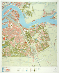 1971-851 Topografische kaart van Rotterdam en omstreken| bestaande uit 31 bladen. Blad 13: Groot IJsselmonde, ...