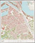 1974-972 Kaart van Rotterdam en omgeving; bestaande uit 24 bladen. Blad 17: Tarwebuurt, Hillesluis, Bloemhof, ...