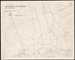 1983-4758-1 Plattegrond van Rotterdam en omgeving in vier bladen: blad 1 links boven: Vlaardingen (noord) en Schiedam ...