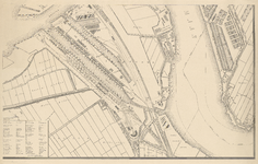 I-97-6 Plattegrond van Rotterdam. Blad 6: het afgebeelde gebied omvat Feijenoord, de Nieuwe Maas en het terrein van ...