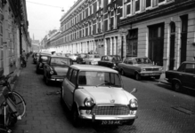 1969-2641-TM-2643 Gezichten in de Gaffelstraat:-2641: gezien vanaf de Nieuwe Binnenweg. Rechts café De Pijp;-2642: café ...