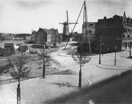 1980-1729 Noordschans vanaf de Schiedamseweg in de richting molen op de Mathenesserdijk.
