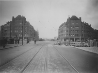 IX-1918 Mathenesserweg in aanleg gezien vanaf de Mathenesserbrug.
