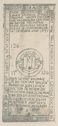 XVIII-13 Grafzerk van mr. Bruno van Walenburch en mr. Pieter van Walenburch (schepen van Rotterdam) en van diens ...