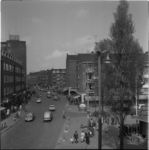 21391 Zicht op de Meent in de richting van de Goudsesingel, met op de achtergrond de Jonker Fransstraat en rechts de ...