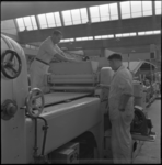 3629 Personeel aan het werk bij de Van Melle's Biscuits- & Toffeefabrieken N.V. aan de Olympiaweg.