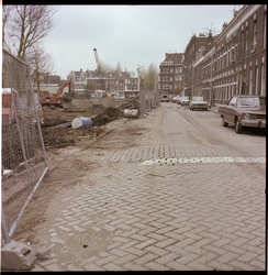 72957 Bouwwerkzaamheden voor de stadsvernieuwing in Oud Crooswijk.