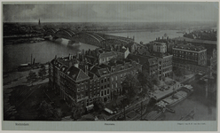 1968-1161 Overzicht vanaf het Witte Huis van woningen aan de Hertekade, op de voorgrond een gedeelte van de ...